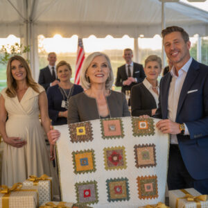 At my daughter’s baby shower, I gave her a quilt I stitched for 9 months; her husband dropped it like trash: “Your mom’s just a lunch lady, babe.”