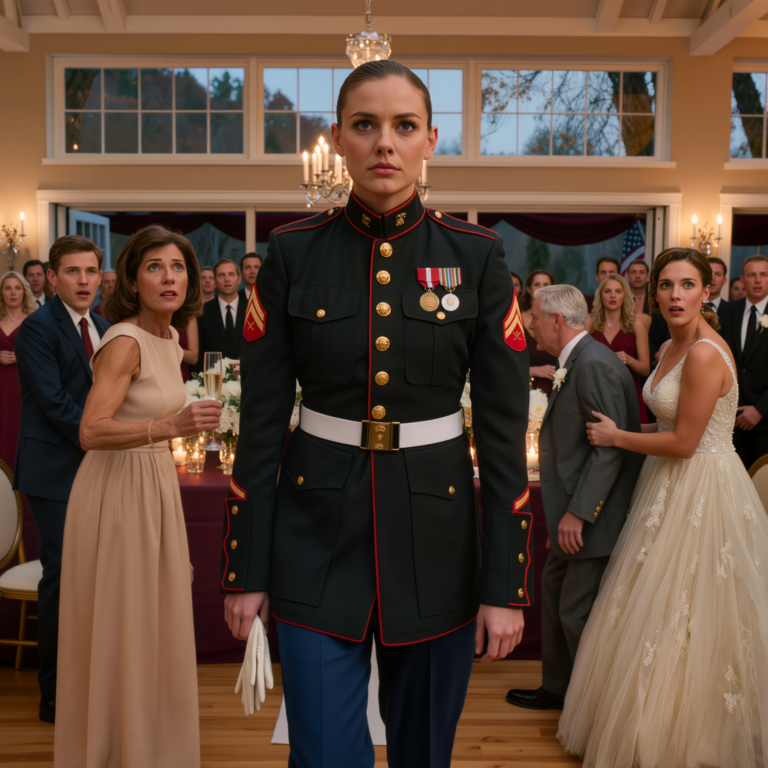 They were embarrassed by my uniform—then the entire wedding stood up at once
