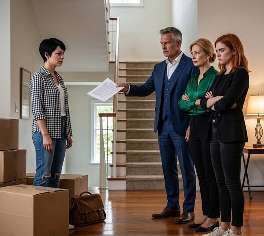 I quietly transferred the million my grandparents had left me so that no one could touch it. A week later, my parents showed up happily with a cruel announcement: “This house is no longer yours.” But when they came back with the moving truck, they froze when they saw the woman with the folder.
