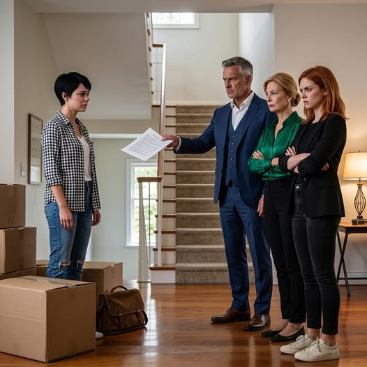 I quietly transferred the million my grandparents had left me so that no one could touch it. A week later, my parents showed up happily with a cruel announcement: “This house is no longer yours.” But when they came back with the moving truck, they froze when they saw the woman with the folder.