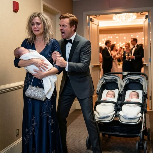 My husband never knew I was the anonymous billionaire behind the company he was celebrating that night. To him, I was just his ‘plain and tired’ wife, the one who had ‘ruined her body’ after giving birth to twins. At his promotion gala, I was there with the babies when he pu:shed me toward the exit