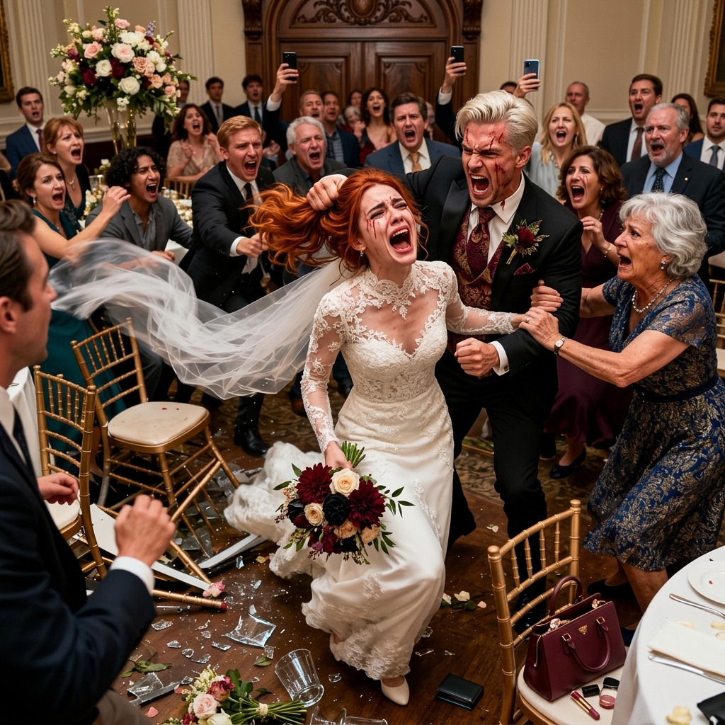 As my sister’s marriage was approaching, I sat next to her to help out with a guest list. And that’s when I noticed my name was missing. So, I asked her, “Are you not inviting your own family?” And that’s when my mother said, “Don’t argue. It’s her day. Don’t make it about you.. On the wedding day, I stayed home until my phone blew up with photos of the groom grabbing her hair, people screaming, and …