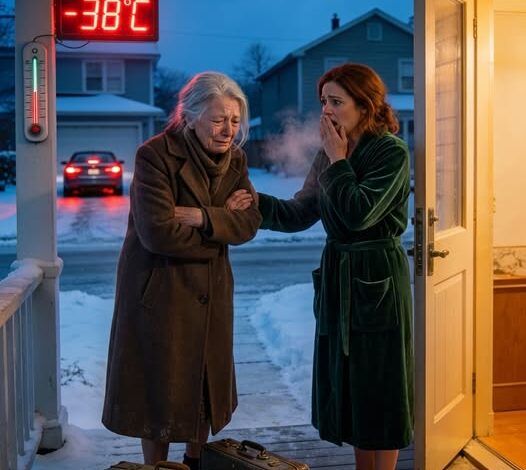 I opened my door at 5:30 a.m. in -38°F, and there she was—my 78-year-old grandma, shaking beside two suitcases while my parents’ SUV disappeared into the dark. “Sorry to bother you, sweetheart,” she whispered. I should’ve broken down. Instead, I made one call. Two weeks later, they were outside my house screaming, “Open this door right now!” They thought dumping her was the end of it. They were wrong.