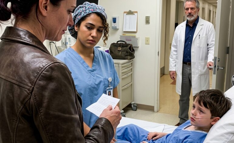 The Nurse’s Secret Note Exposed My Husband’s Custody Trap