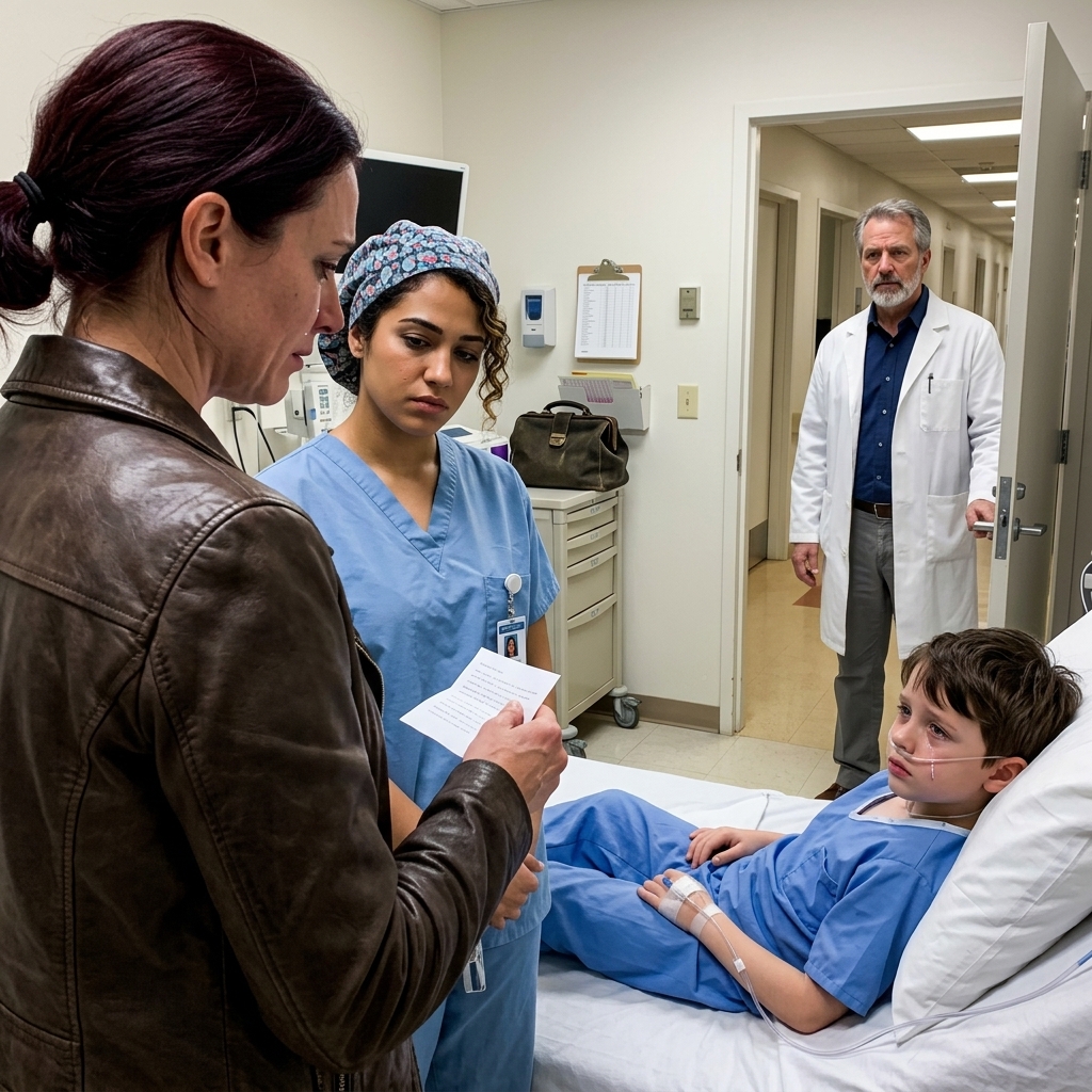 The Nurse’s Secret Note Exposed My Husband’s Custody Trap