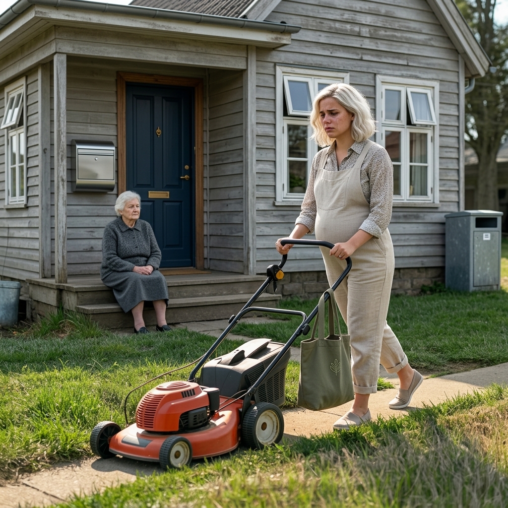 I Helped My 82-Year-Old Neighbor With Her Lawn The Next Morning, the Sheriff Knocked on My Door With a Chilling Request