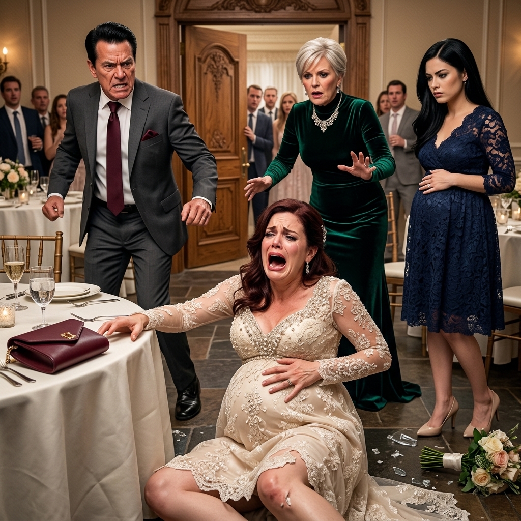At my cousin’s wedding reception, we were seated having our meal when my family arrived late and started greeting everyone loudly. I was eight months pregnant and couldn’t stand up easily to greet them from my chair. My mother demanded, “Get up from that chair right now. Your sister needs to sit.” I refused. “She’s only 2 months pregnant. I’m 8 months.” I stayed seated. My father walked over and k/i/c/k/ed my chair hard from behind, making me f a. l l backwards. I landed on my pregnant belly and my water b r/ oke all over the floor. My mom…