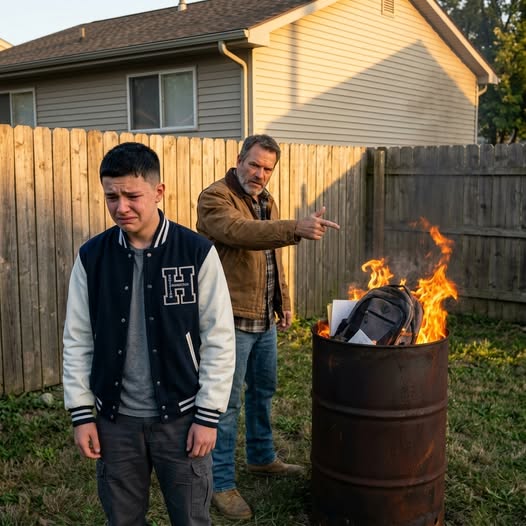 I watched my father throw my clothes, my books, and the last photo of my mother into the fire like my life meant nothing. Then he looked at me and said, “This is what happens when you disobey me.”