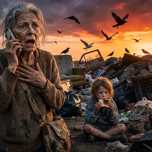 My 6-year-old granddaughter was eating rotten bread at the dump. I immediately called my son, but he coldly replied, “We only have boys.” A terrifying truth had been hidden all along… because… – Story