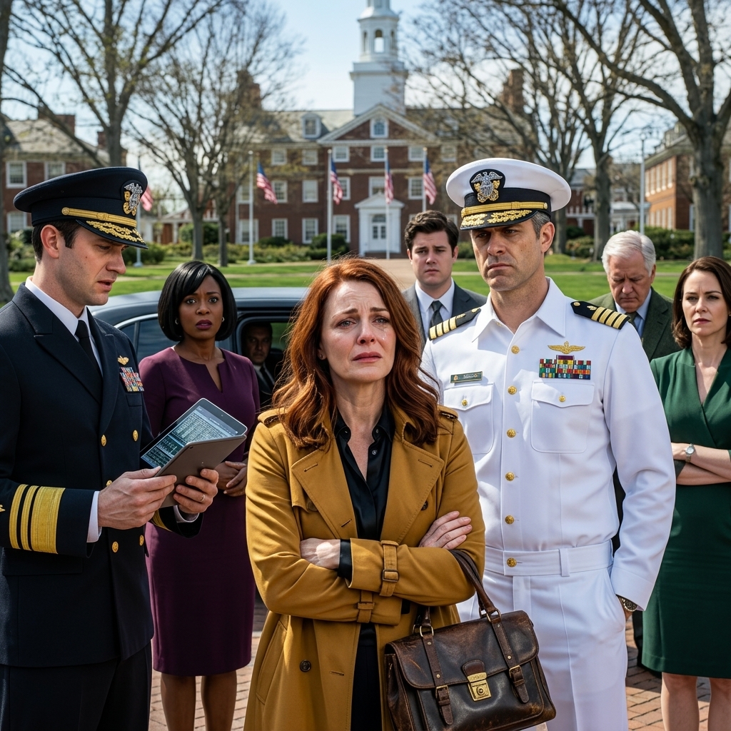 “She’s just a useless desk jockey anyway,” my brother said when the Naval Academy gate guard showed me the guest list with my name missing—but when a four-star general stepped out of a dark government sedan, took my arm, and said, “There you are, Admiral,” the same family who had erased me from his big day suddenly looked like they had no idea whose ceremony they were actually about to witness.