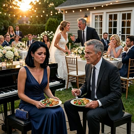 My stepsister ran out of chairs and sent me to sit on a piano bench in the corner with my plate. Then her new father-in-law sat beside me, looked at my face, and realized exactly who I was. – Royals