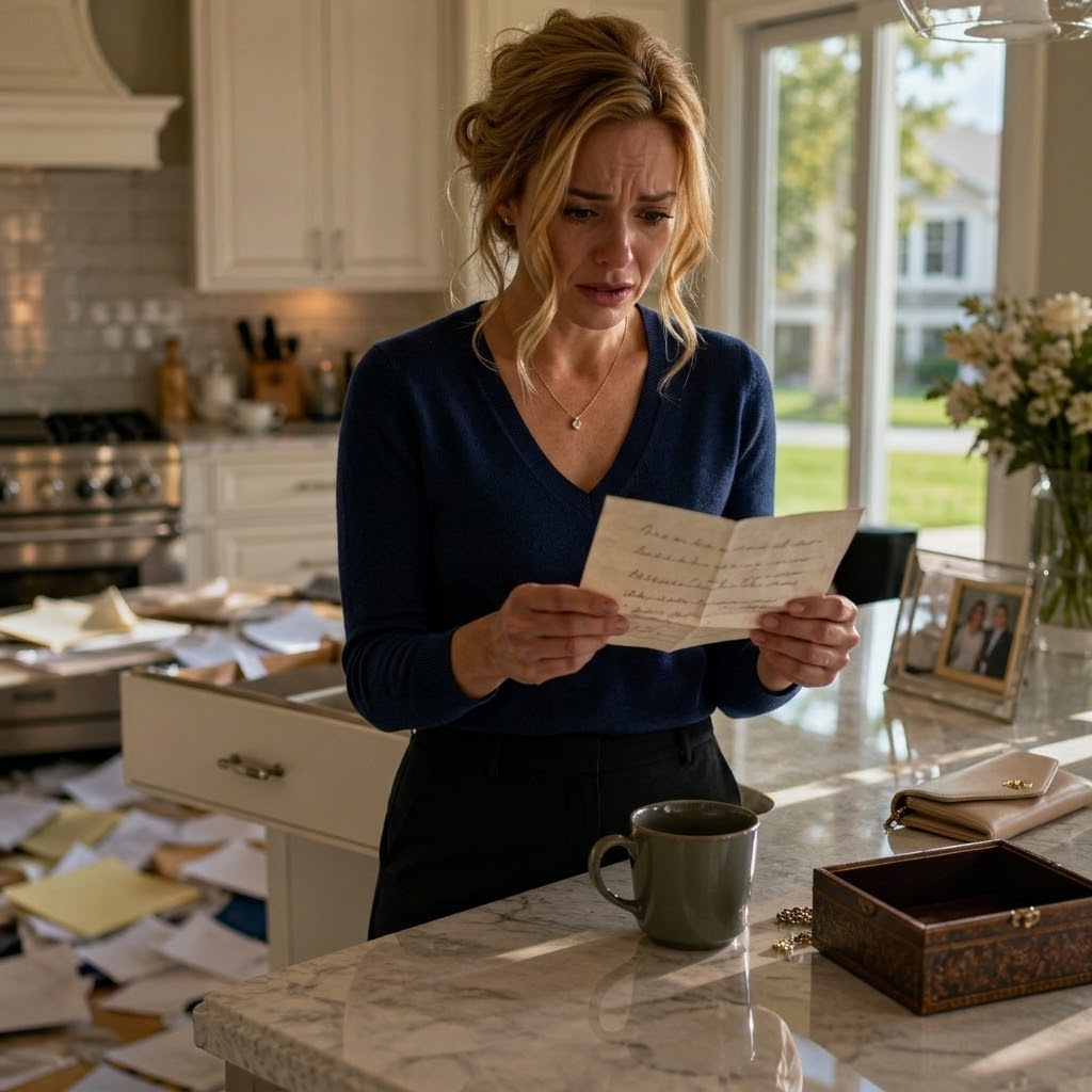 My husband left a handwritten note saying, “I foun…