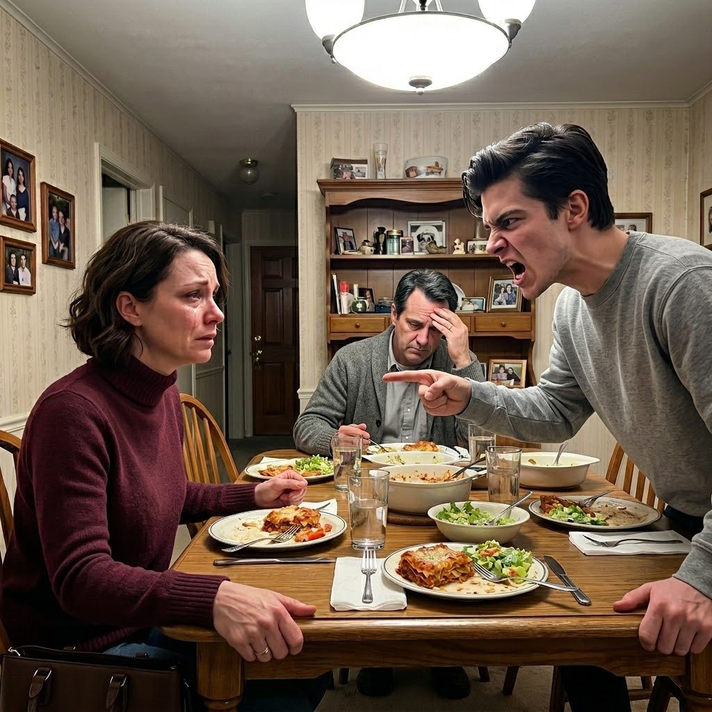 “At dinner, my stepson looked straight at me and said, ‘You’re a loser. But my mom isn’t.’ My husband said nothing. I said nothing. I just sat there and took it. A week later, he had no job, no car, and nowhere left to stay. That night, my husband called me in a panic.”