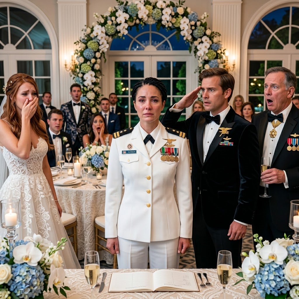 “It’s embarrassing, but I still have to introduce him,” my dad said, introducing me to my sister’s fiancé — a Navy SEAL commander. Everyone chuckled. He shook my hand, then stepped back and saluted. “Admiral, ma’am.” Everyone went silent.