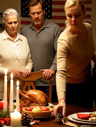 One night, my son invited me to dinner. The moment I walked in, there was an extra place already set at the table… for my husband—the man who passed away two years ago. I asked why. My son tried to stay calm, but his hands were still trembling slightly as he said, “Mom, there’s something we never told you.”