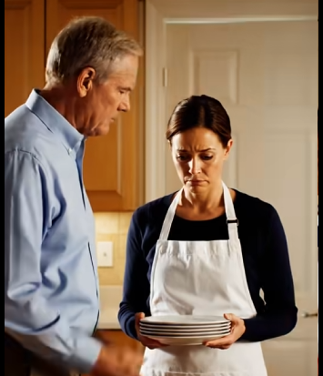 I drove four hours for a family dinner, and before I could even put down my bag, my father shoved a stack of plates into my hands and said, “Your brother’s girlfriend will be here any minute. Don’t ruin this.” I tied on the apron, said nothing, and started setting the table. Then she walked in, saw me standing there like hired help, and froze in the doorway.