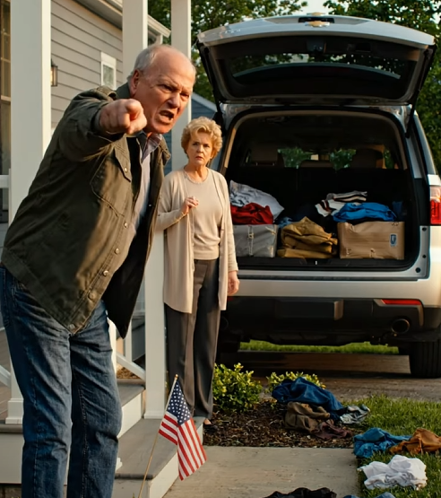 My father threw my things across the front lawn and filmed me while the neighbors watched. Fifteen days later, my phone had 36 messages from that house, and one line from my sister told me everything had finally turned: He can’t sleep.