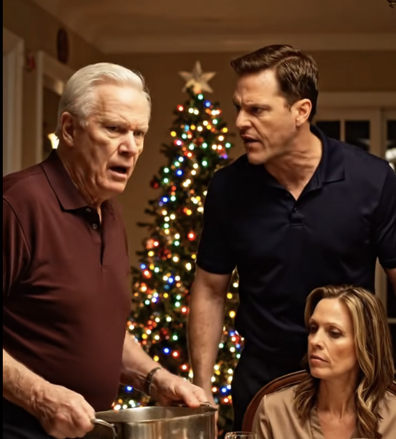 “GO AWAY! YOU’RE NOT INVITED!” My Son-In-Law Shouted When I Tried To Sit At The Christmas Dinner Table He Had Set. He Must Have Forgotten He Was In My House. I Calmly Stood Up, Walked To The Front Door, And Did Something That Shocked Everyone.