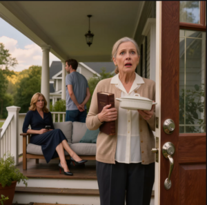 “We thought you’d be gone longer,” my daughter-in-law said after changing the locks on the house I’d lived in for 31 years while I was at church, and my son stood behind her like a stranger — but when they demanded I hand over my home, pay off her debt, and move quietly into the guest room, they forgot my husband had left me one sealed envelope for the day everything turned ugly.
