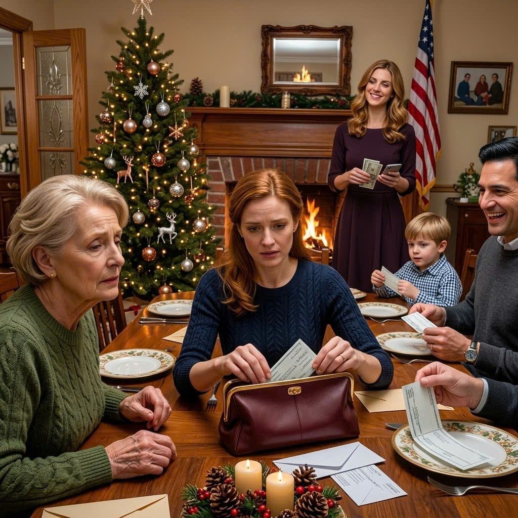 At Christmas dinner, Grandma gave each of us a $5 …