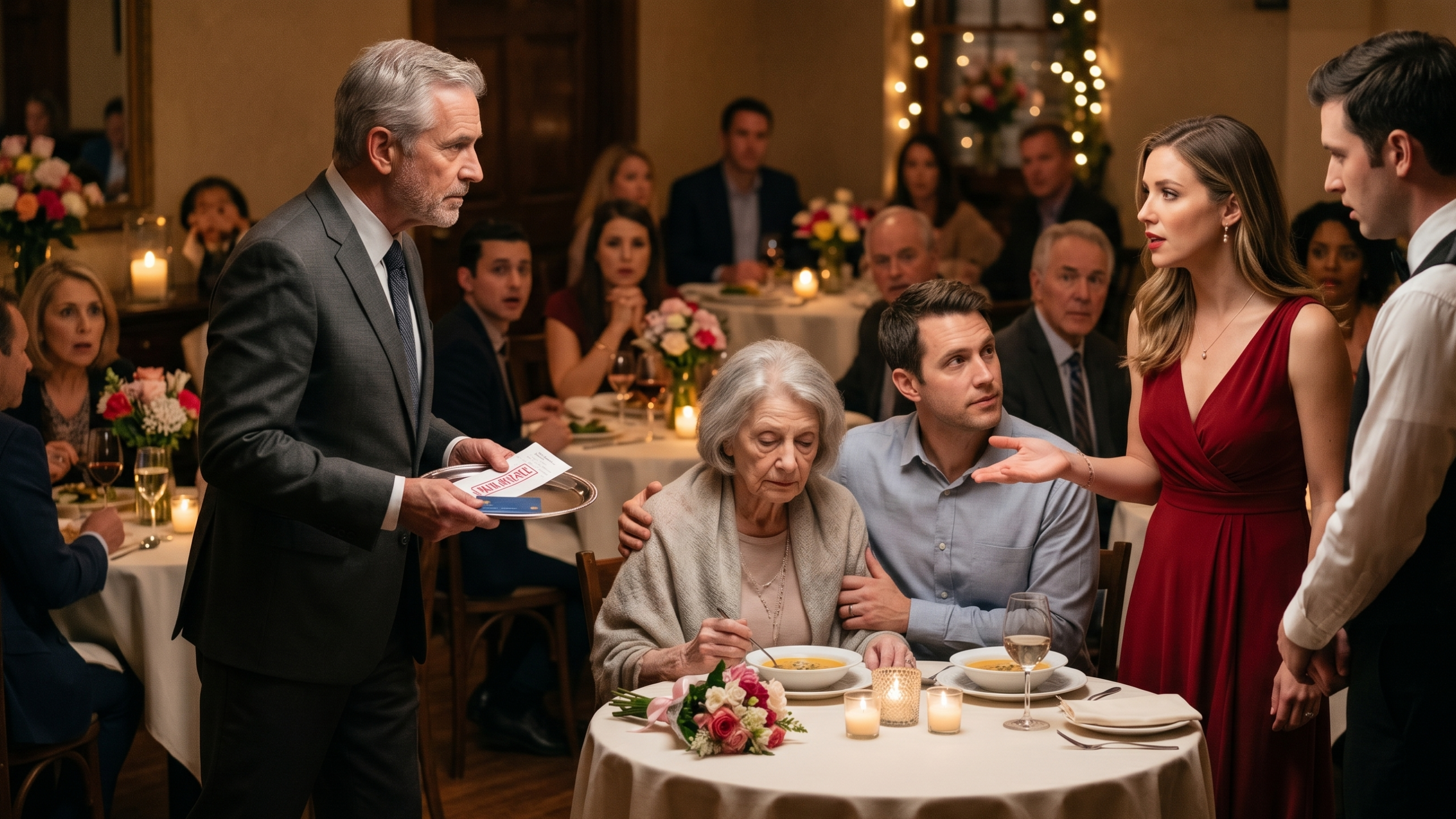 When my daughter-in-law told the waiter on Mother’…