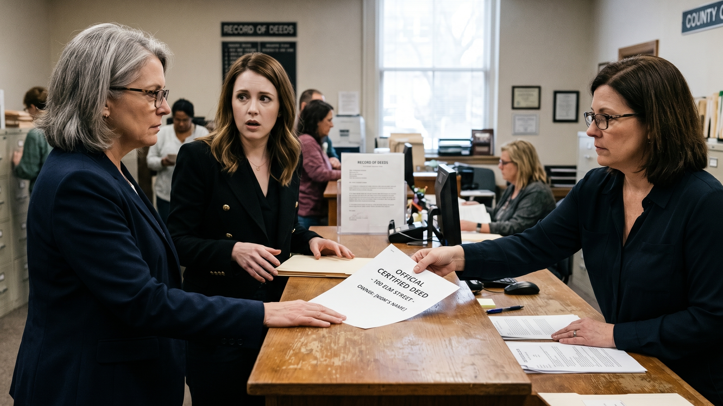 My daughter stood behind a forged deed and said, “…